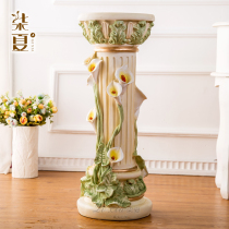 Room living room Calla Lotus crafts creative home furnishings floor ornaments European-style Nordic decorations