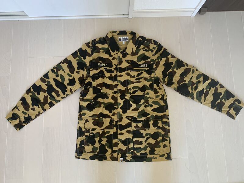 Bape Camouflage Work Shirt Size L