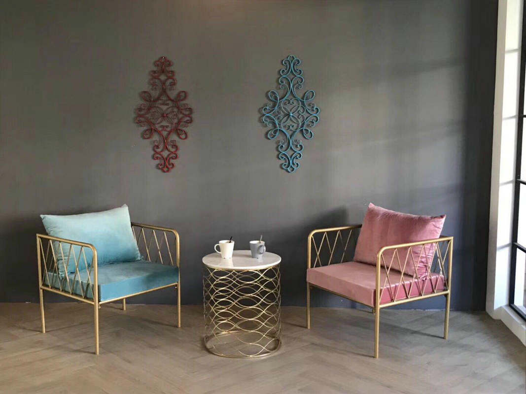 Net Red Clothing Store Hospitality Leisure Sofa Milk Tea Shop Office Cafe Leisure Negotiation Table and Chair Combination Sofa