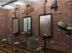 Ống sắt rèn retro công nghiệp gió tóc salon salon gương bàn trang điểm bàn gương trang điểm gương treo tường - Gương guong nha tam Gương