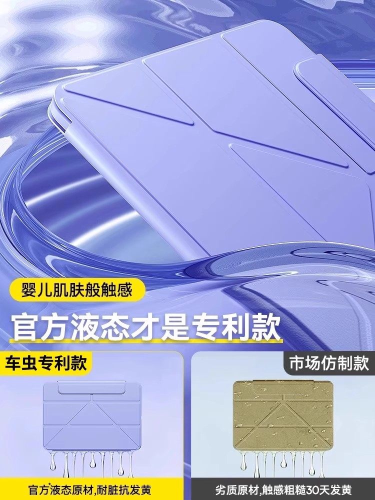 Suitable for iPad Protective Case iPad 11 Protective Cover Air7/6 Tablet 5 Apple iPad Pro 11 Inch 9 Tenth Generation 2025 Mini7 Anti-Bend 10.2 Drop-Proof 8 with Pen Slot 2024 Magnetic Detachable 4