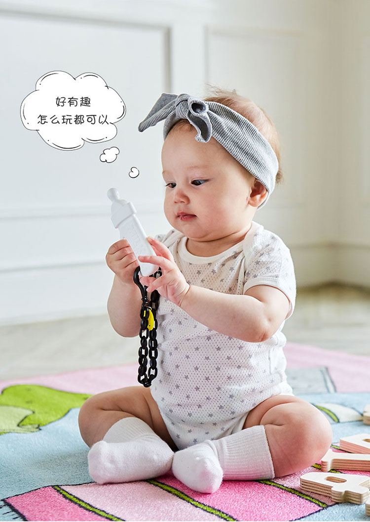 Hàn Quốc SMARTCARE bé teether silicone răng hàm dính cắn chai nhựa loại răng rụng lá không độc hại bảo vệ môi trường - Gutta-percha / Toothbrsuh / Kem đánh răng kem đánh răng trẻ em của đức