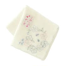 Japan purchase Uno Chiyoda high-grade cotton handkerchief handkerchief square towel towel sweat towel wind cherry blossom simple