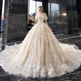 Свадебное платье, открытые плечи, 2020, большой размер, по фигуре