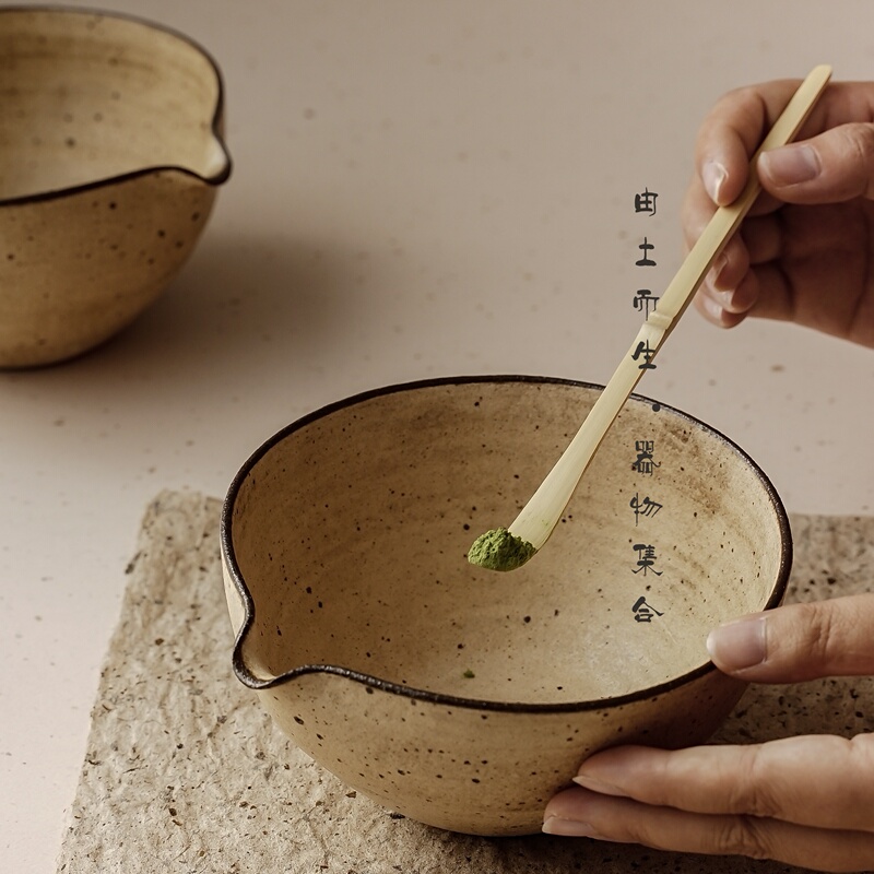 Handmade Matcha Bowl by Pottery Artist Zhang Zhipeng, Made from Black Purple Clay, Smooth Glaze, Quiet Style, Approximately 450 ml