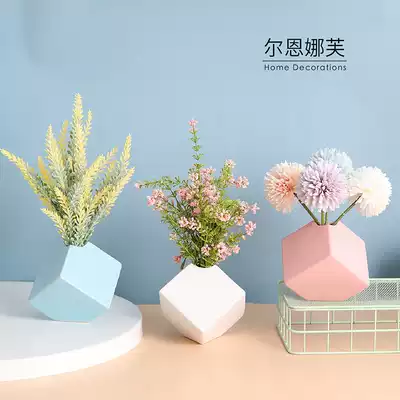 Lavender Gesang Lamei simulation flower set ornaments fake flower living room decoration potted dining table flower home decorations
