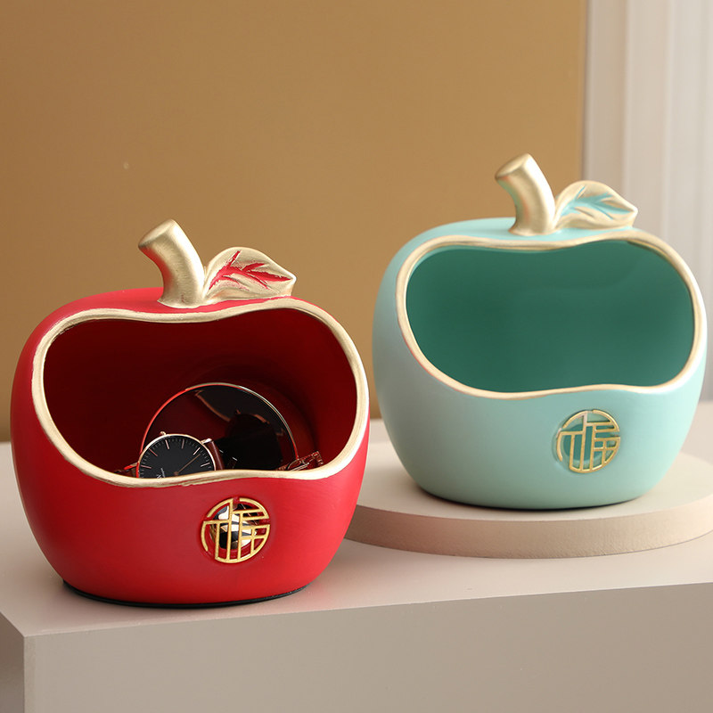 Apple porch into the door into the door to put the key to store auspicious small ornaments set the living room living room study room decorations