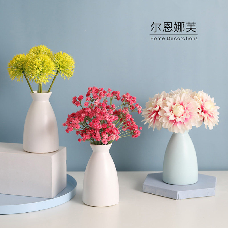 Gypsophila dandelion simulation flower set decoration fake flower living room decoration potted table flower art home decoration