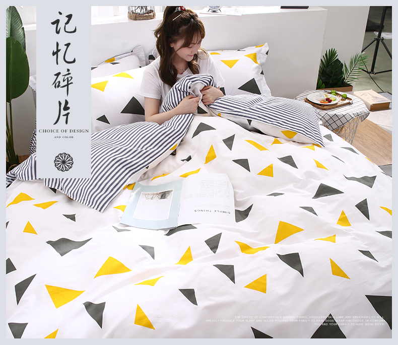 Bông quilt cover mảnh duy nhất 100% cotton quilt cover ký túc xá sinh viên duy nhất 1.5 m giường 1.8 mét đôi 200x230