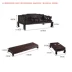 Ming Rongxuan gỗ gụ nội thất gỗ mun rồng thật giường La Hán gỗ rắn Trung Quốc đơn giản giường phòng khách Zen giường ngủ - Giường