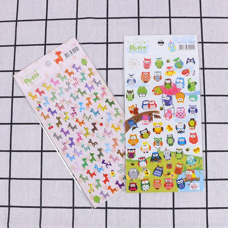 DIY photo album manual accessories tool cute decoration paper decoration with giraffe owls