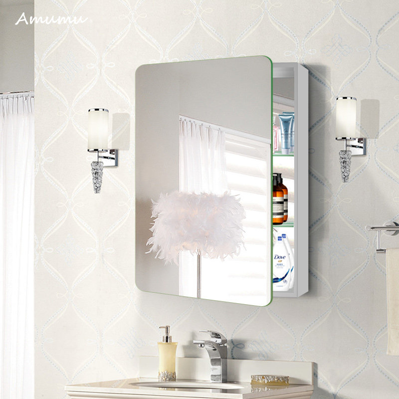 Round corner bathroom mirror wallmounted toilet wallmounted