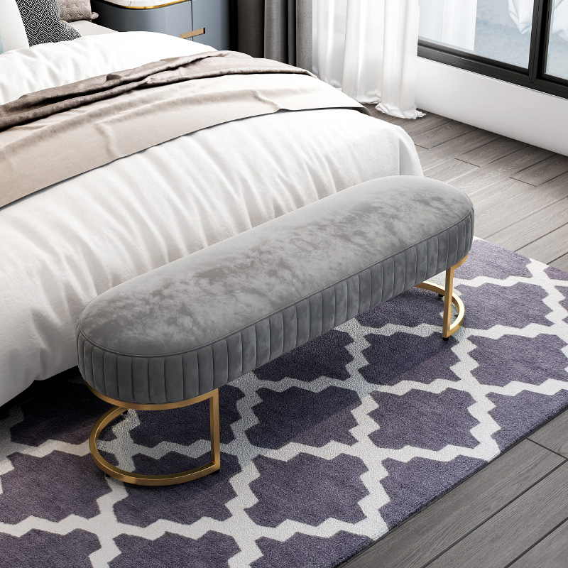 Nordic Bed Tailstool Bedroom Light Lavish Bed Footstool Bedside Bed Tailbed Tailo modern bed tail sofa bedstool bedstool