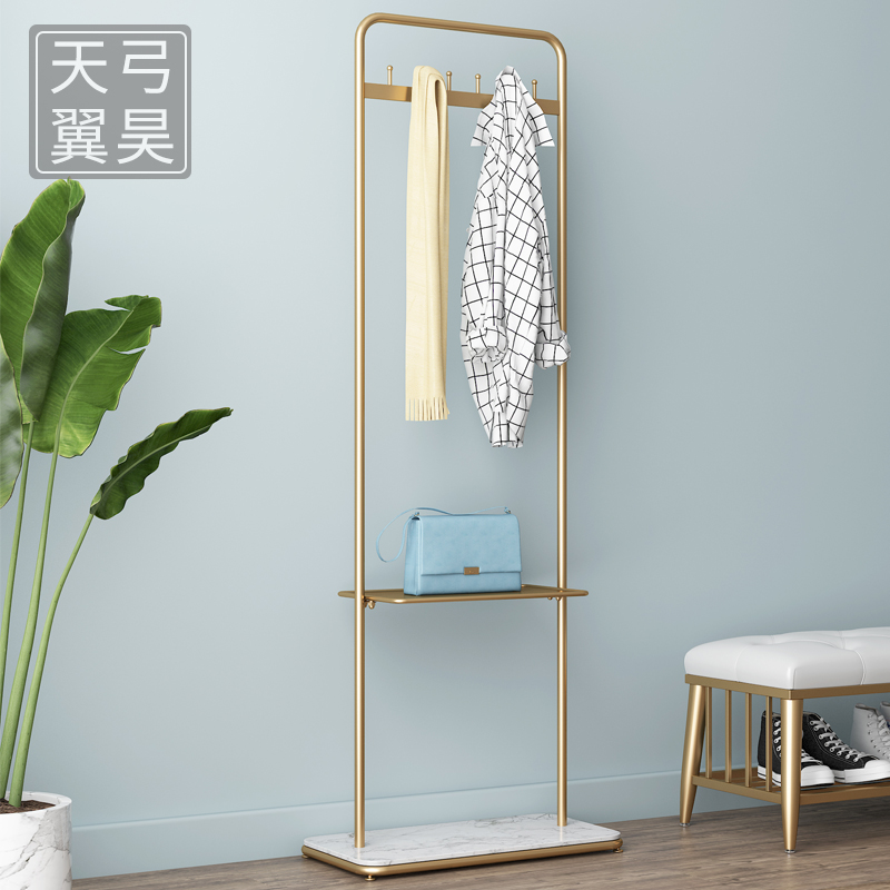 Nordic clothes hanger floor bedroom net red hanging hanger home modern minimalist hanging bag holder Multi-functional clothing hat rack