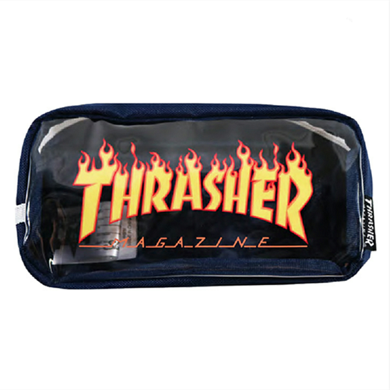 FLAME PENCIL BAG Flame Pen Bag Stationery Transparent Hands Picking Small Package