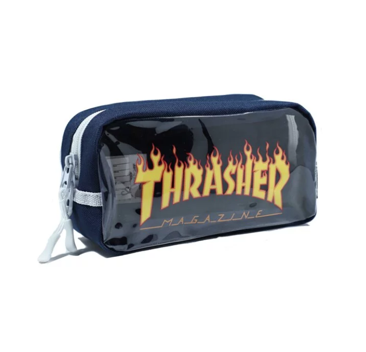FLAME PENCIL BAG Flame Pen Bag Stationery Transparent Hands Picking Small Package