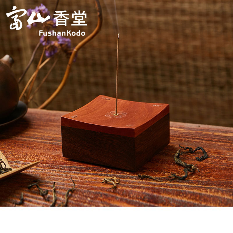 Toyama Xiangtang Xiaofang Music line incense burner Bluetooth Buddha incense seat Red sandalwood khmer acid branch moire incense plug