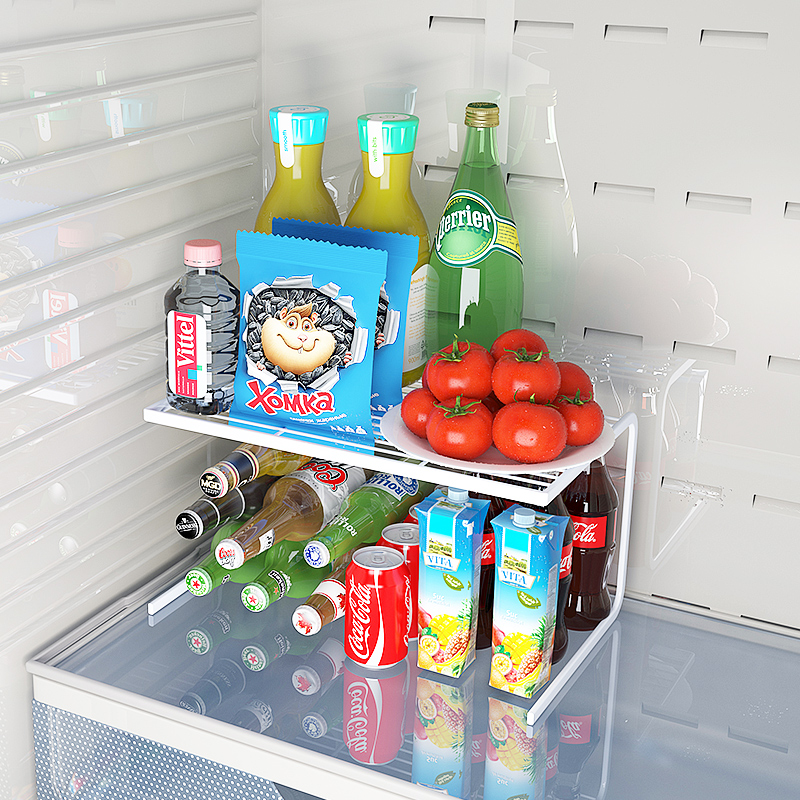 Kitchen integrated cabinet Cabinet storage shelf Refrigerator shelf Internal layered partition compartment shelf Freezer inside shelf