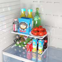 Kitchen cabinet cabinet storage rack refrigerator shelf inside layered partition shelf freezer