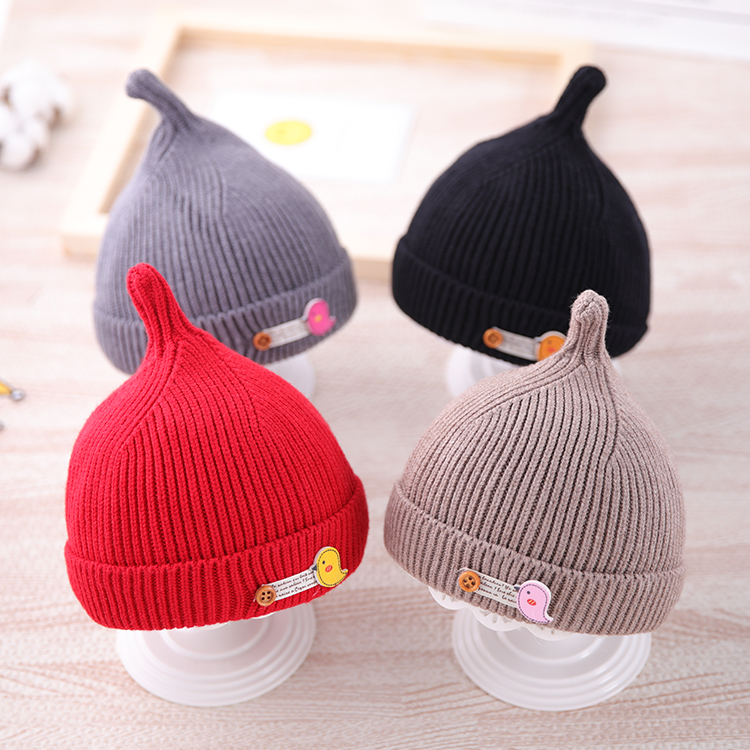 Newborn baby boy hat autumn winter cover knitted infant 0-3 months 6 newborns baby wool cord tire cap