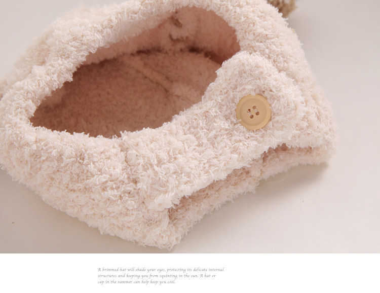 宝宝冬季帽子毛绒帽婴儿护耳帽护脸可爱超萌男女童一岁套头帽冬天详情9