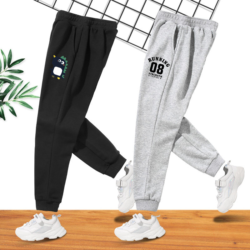 Boy Pants 2022 Spring Autumn Style Foreign Pie Casual Pants Large Boy Boy Long Pants Children Spring Outfitting Outside Wearing Sports Pants