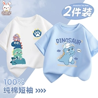 Хлопковый комплект, динозавр, шапка