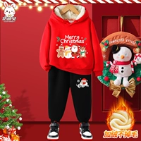 [Рождественский плюшевый костюм с капюшоном] Красный партнер Christmas_5+Черный милый рождественский X_K5