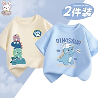 Хлопковый комплект, белый динозавр, шапка