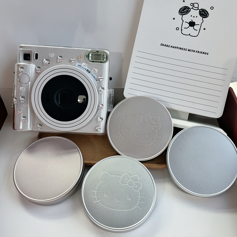 Suitable for Fujifilm Instax Sq1 Camera Cartoon Lens Cover, Sq1 Metal Lens Protective Cover with Internal Flocking