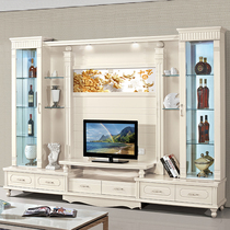 Eurostyle Wine Cabinet Combo TV Cabinet Film & TV Wall Overall Background Wall Ground Cabinet Hall Furniture Multifunctional Storage Hall Cabinet