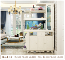 Eurostyle with fish tank cabinet living room partition cabinet in door-closed cabinet screen wind cabinet door hall Wine Cabinet Room Hall Cabinet Double Sided Shoe Cabinet