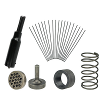 Pneumatic rust removal needle rust removal machine hammer handle needle seat spring 19 pins 3*180MM rust removal steel needle socket pneumatic accessories