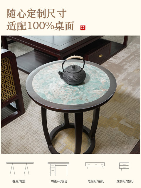 Transparent table mat ແກ້ວອ່ອນ pvc tablecloth no-wash oil-proof waterproof anti-scald coffee table round tabletop protection mat