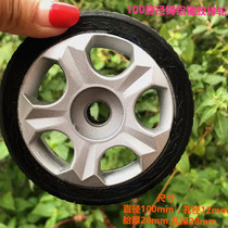  Electric door wheel Telescopic door rubber wheel 100 diameter cast aluminum door body wheel Driven wheel Aluminum alloy row wheel accessories