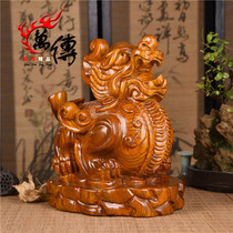 Wanchuan wood carving brave ornaments a pair of large rosewood mahogany solid wood carving crafts gifts