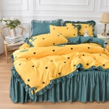 Шелковый комплект, покрывало, простыня, шелковистый пододеяльник для школьников, 4 предмета, скандинавский стиль, европейский стиль, 3 предмета