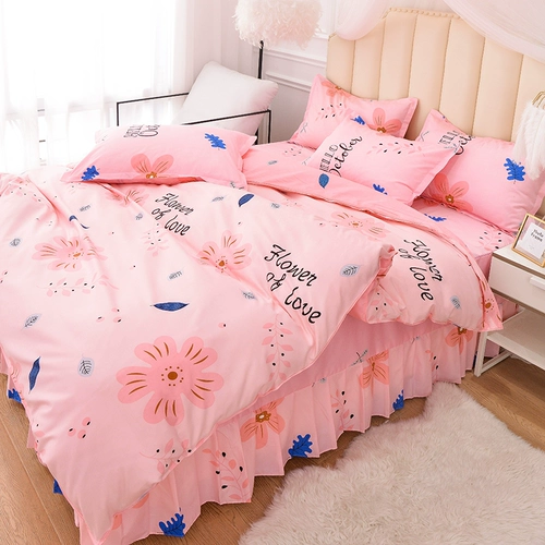 Брендовый комплект для школьников, пододеяльник для принцессы, простыня, покрывало подходит для мужчин и женщин, 4 предмета, 3 предмета, популярно в интернете