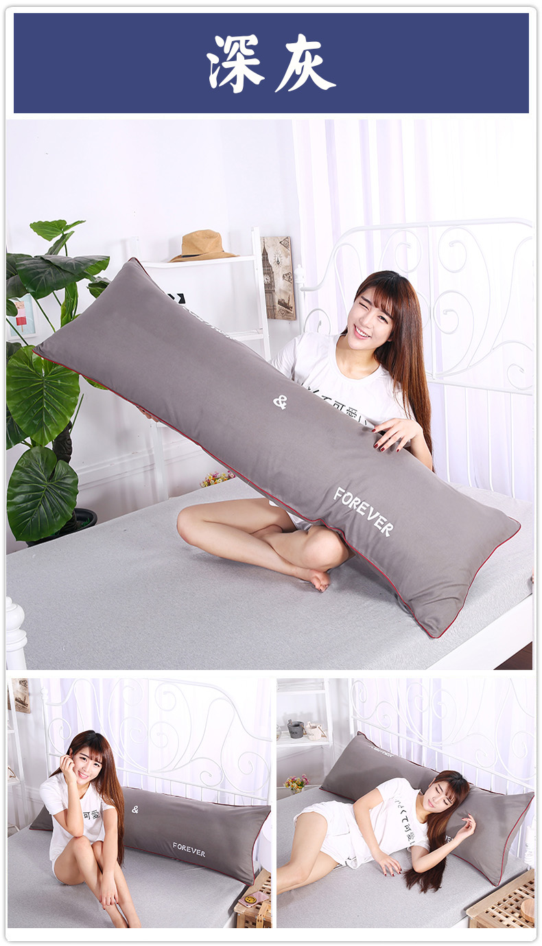 Cặp gối dài đôi gối cưới dài 1,2 mét 1,5m dài 1,8 mét Vỏ gối lớn gối cao su non babymoov