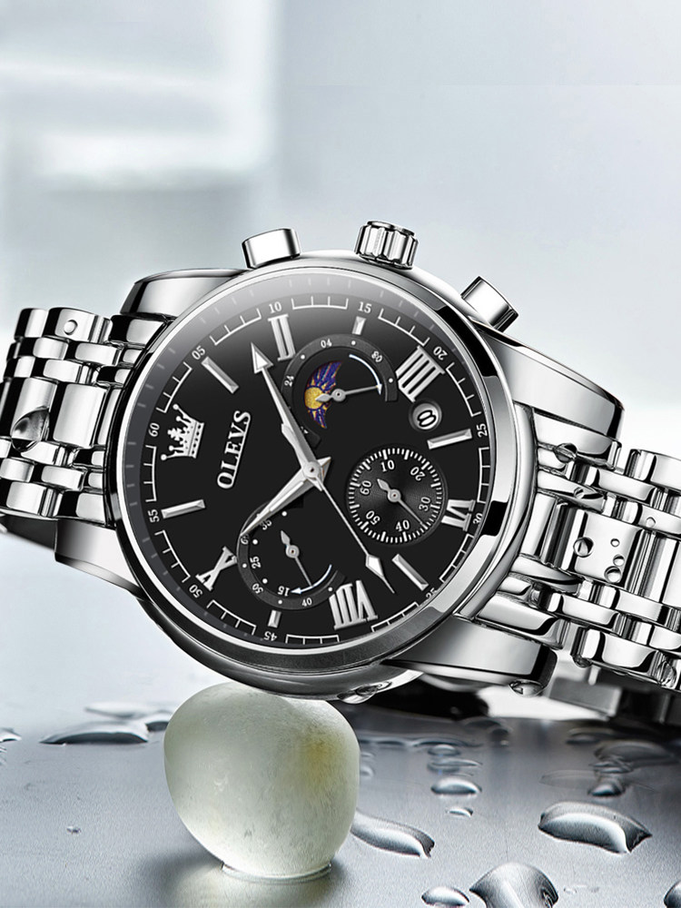 2025 New Swiss Genuine Brand Men's Watch, High-End Mechanical Watch, Waterproof Luminous Quartz Men's Watch