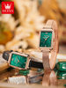 New Year's Gift New Brand Women's Watch Genuine Women's Watch Niche Light Luxury Watch Square Small Green Watch