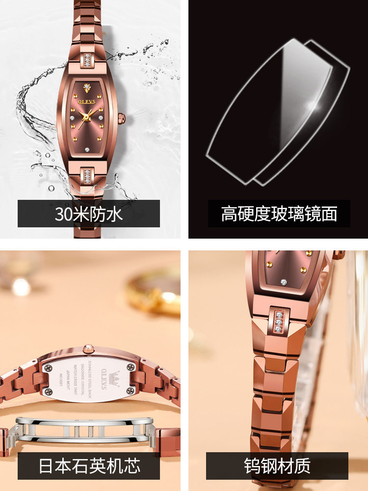 2026 New Women's Watch Brand Genuine Ladies' Watch Elegant Dial Niche Light Luxury Bracelet Watch Luxury Watch