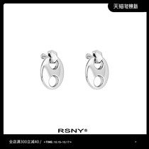 (New) RSNY geometric earrings female fashion simple niche design sense temperament senior tassel ins earrings