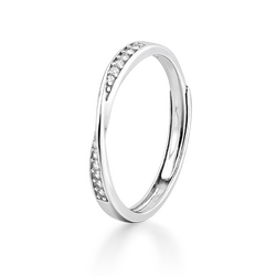 Kader Mobius Ring Sterling Silver Women 's Elegant Circle