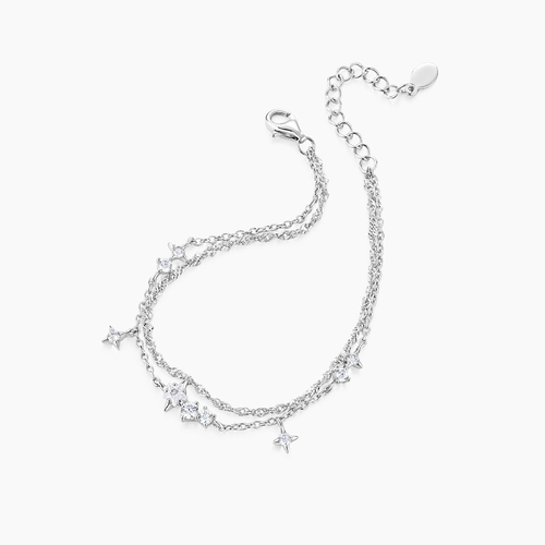 Katiro Star Story Hand 925 Silver Hand Женские легкие роскошные ювелирные изделия Нишевый подарок на день рождения лучшего друга