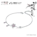Cartillo Sansheng III sterling bạc vòng chân nữ đơn giản gợi cảm chuỗi mắt cá chân sinh viên Sen loạt Swarovski zirconium vòng chân nhảy múa Vòng chân