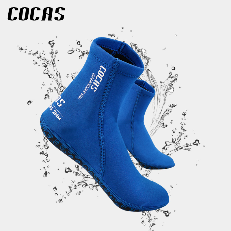 COCAS diving socks Men's and women's snorkeling beach socks Children wading river tracing surfing quick-drying non-slip cutting diving gloves