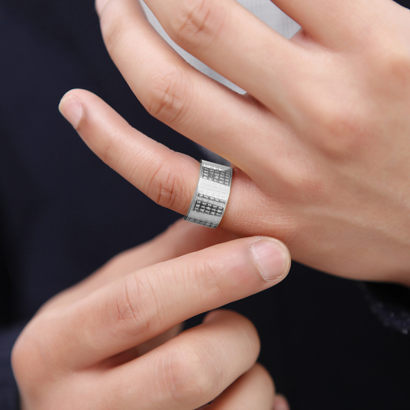 Bague homme en Acier au titane - Ref 3088052 Image 4
