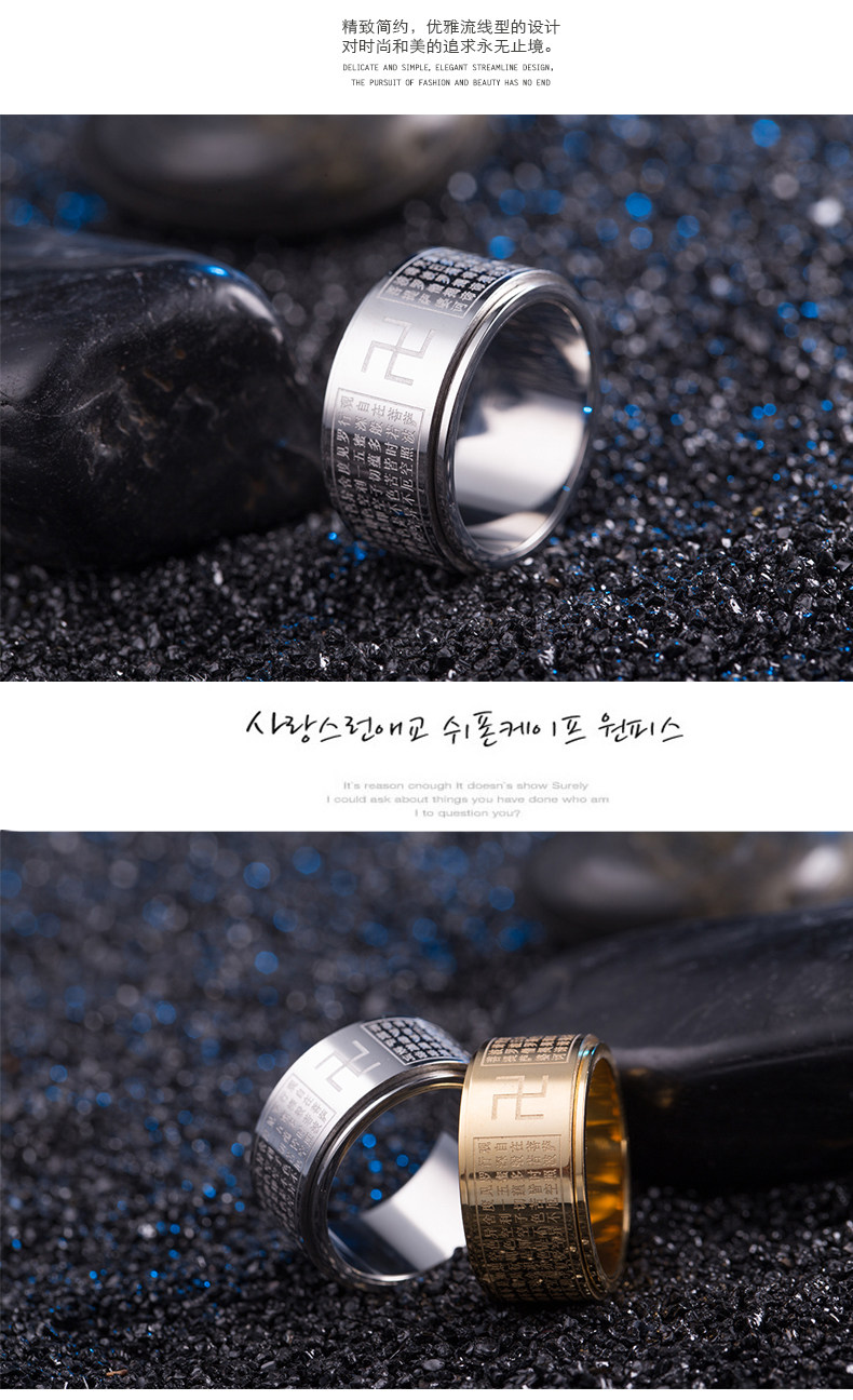 Bague homme en Acier au titane - Ref 3087780 Image 13