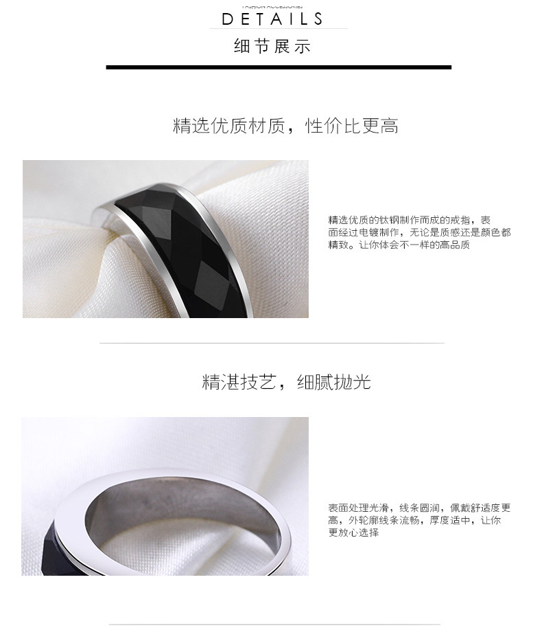 Bague homme en Acier au titane - Ref 3088419 Image 10